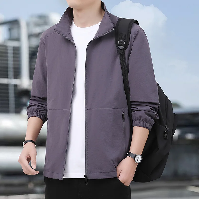 

Men's Waterproof Rain Jacket Lightweight Outer Hooded Outdoor Raincoat Hiking Windproof Jacket Climbing Outdoor Jackets Daily Tr