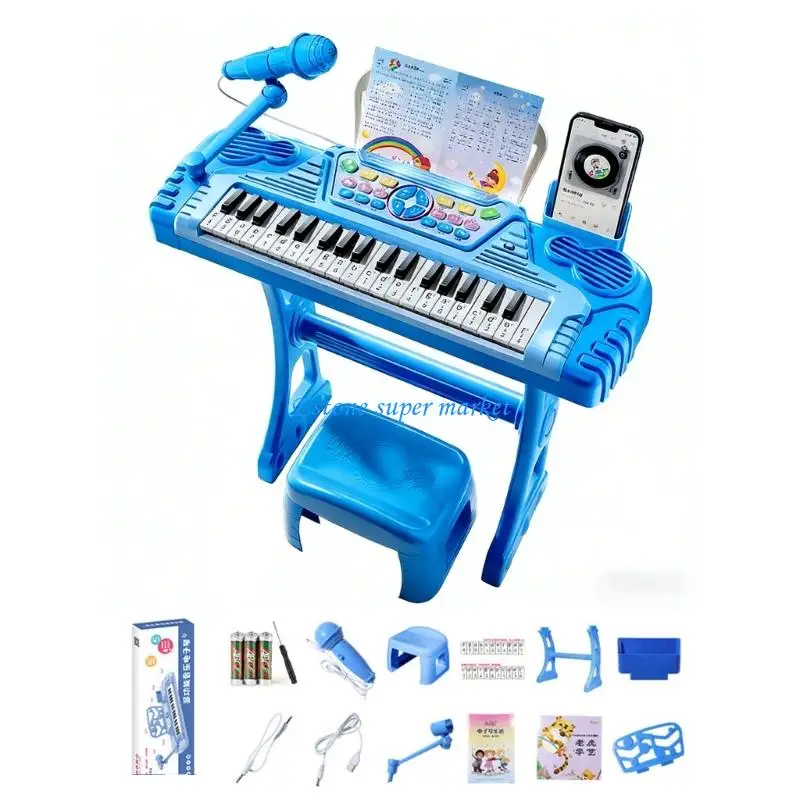 090B 37 Electronic Keyboard For Kids Featuring Multiple Sound Effects And USB Connection Perfect For Early Music Learning Ages 0
