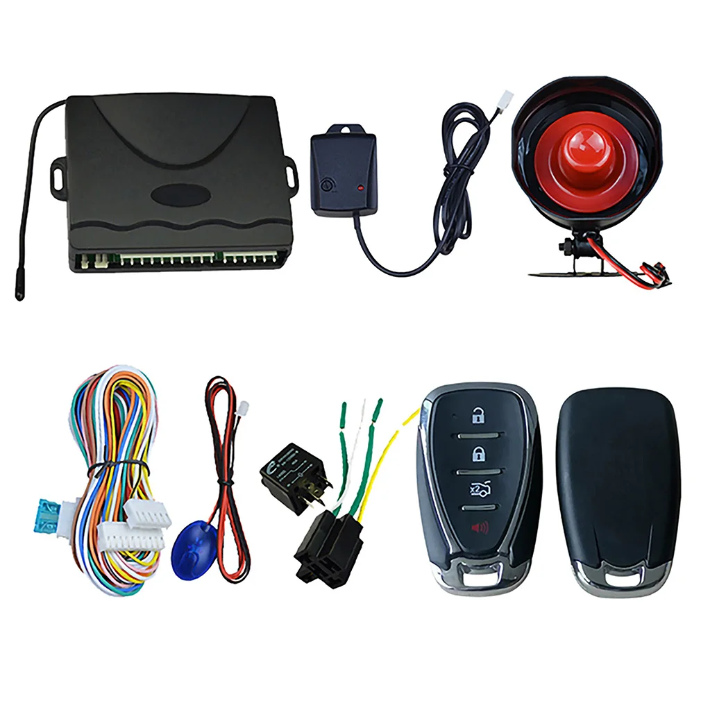 Door Lock Vehicle Keyless Entry System Car Auto Remote Central Kit Central Locking with Remote Control Siren Security System