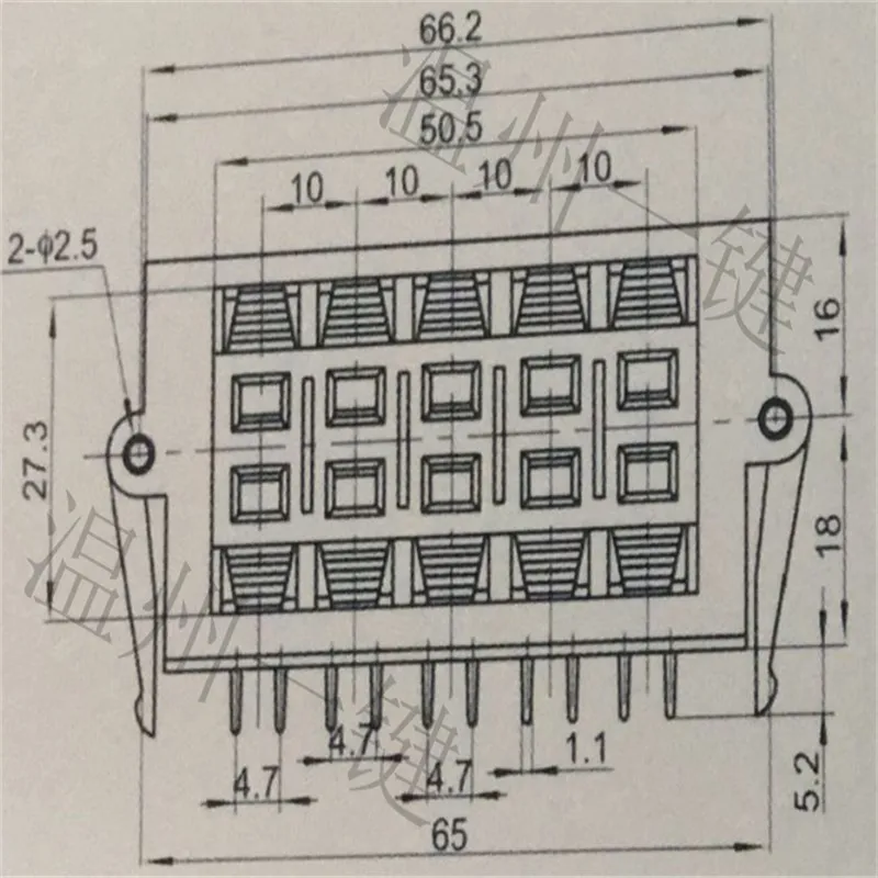 1pc Connection clamp 10-bit high-quality audio wiring clamp quick clamp test clamp WP10-11 square external wiring seat