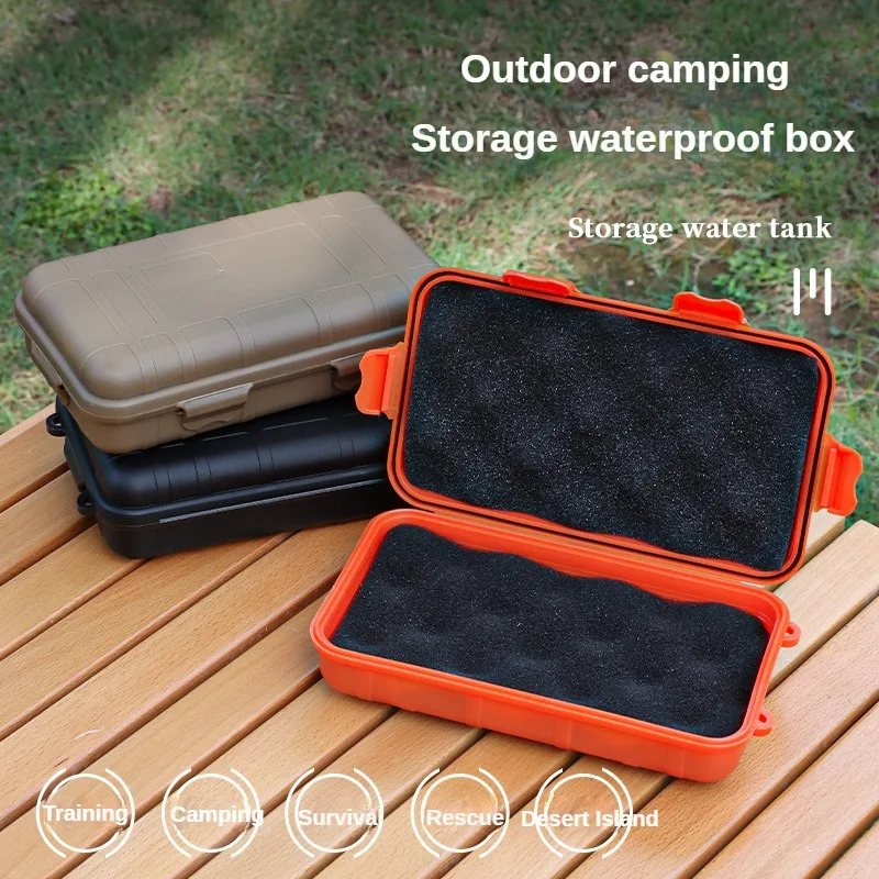 1-10Pcs Size EDC Tools Outdoor Survival Kit Box Shockproof Pressure-proof Waterproof Sealed Box Wilderness Survival Storage Case