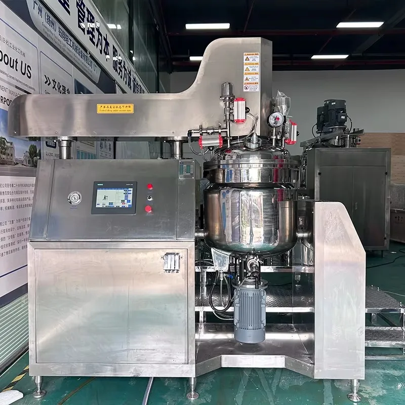Custom Stainless Steel Full Automatic Vacuum Emulsifier,Mayonnaise Making Machine Circulation System Cosmetic Face Cream