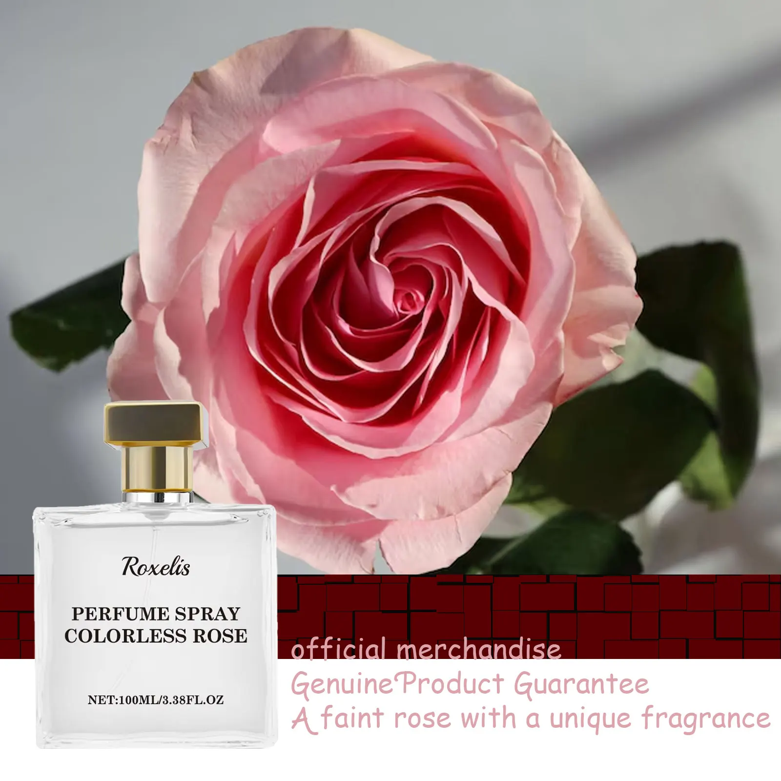 

Парфюмерная вода ROXELIS Colorless Rose для женщин: стойкий, свежий, элегантный цветочный аромат, очаровательный парфюм