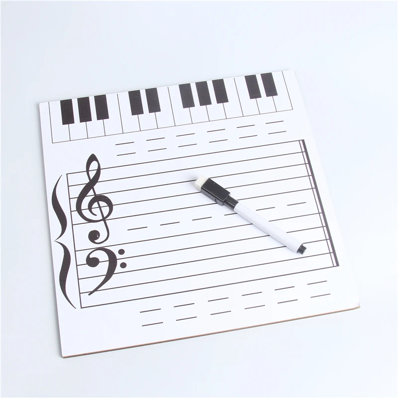 لوحة بيضاء مغناطيسية للموسيقى الكبرى للمسح الجاف مع لوحة ملاحظات موسيقية لعلامة المسح الجاف لطلاب الأطفال
