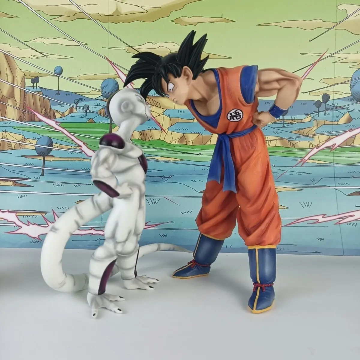 

JT studio Same style Goku and Frieza Eye contact dragon ballz figures anime Kung Fu Handsome PVC Mini hot Model Gift Toys