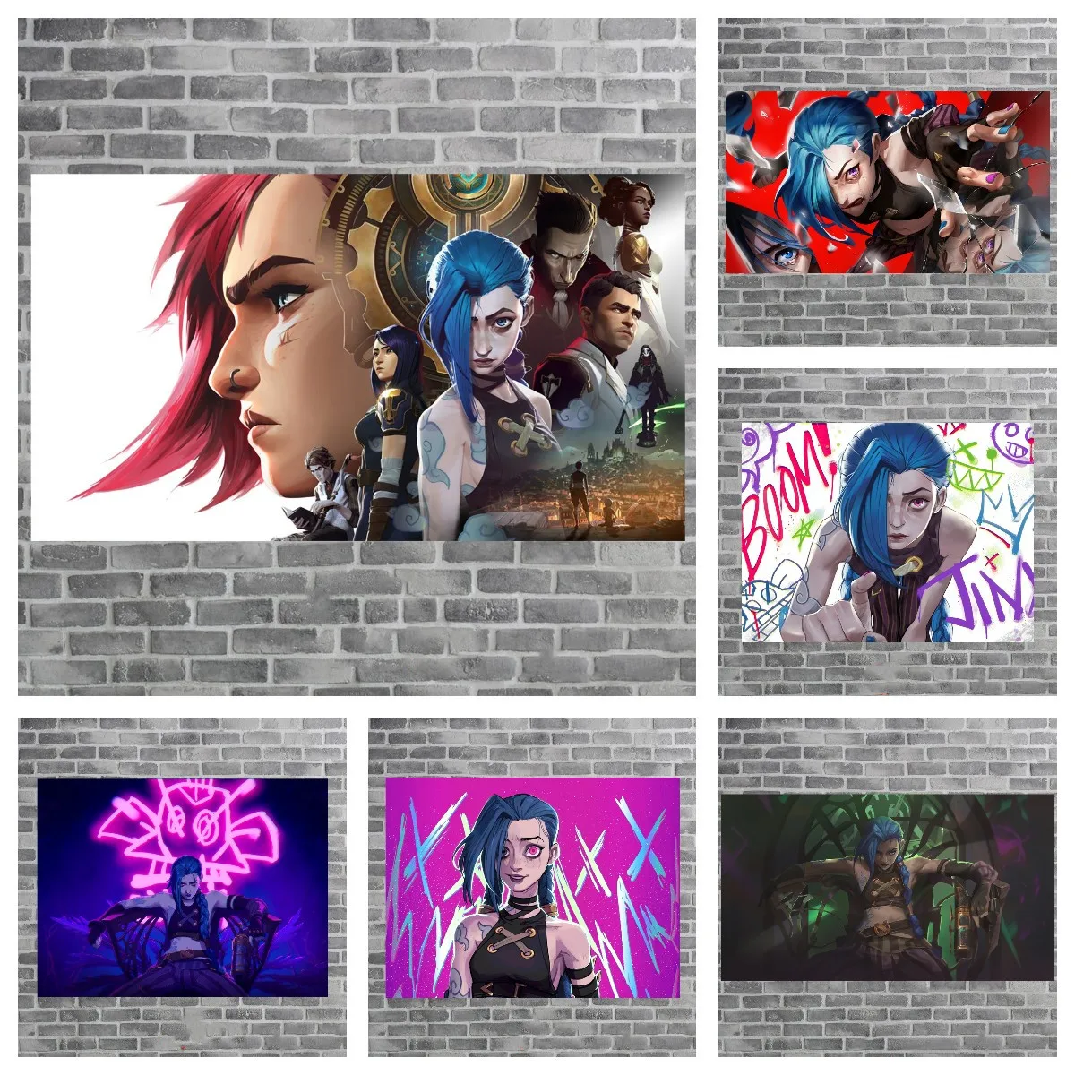 Arcane Poster League of Legends Game Poster Anime Posters Canvas Wall Paintings Bedroom Wall Decor Living Room Decor Home Decor