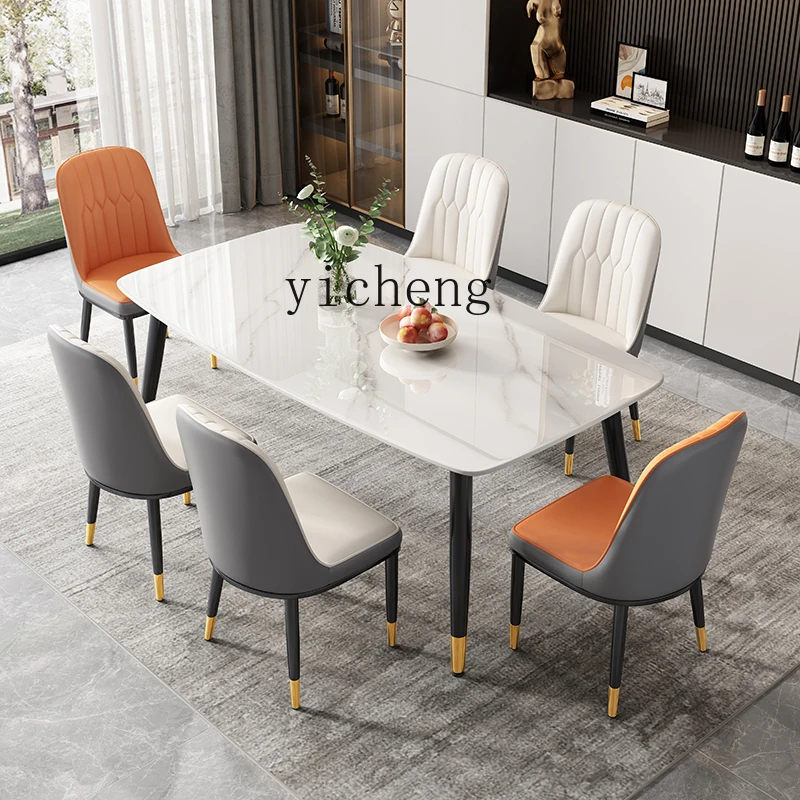 ZZ spot light luxury simple solid wood dining table dining chair luxury home decor