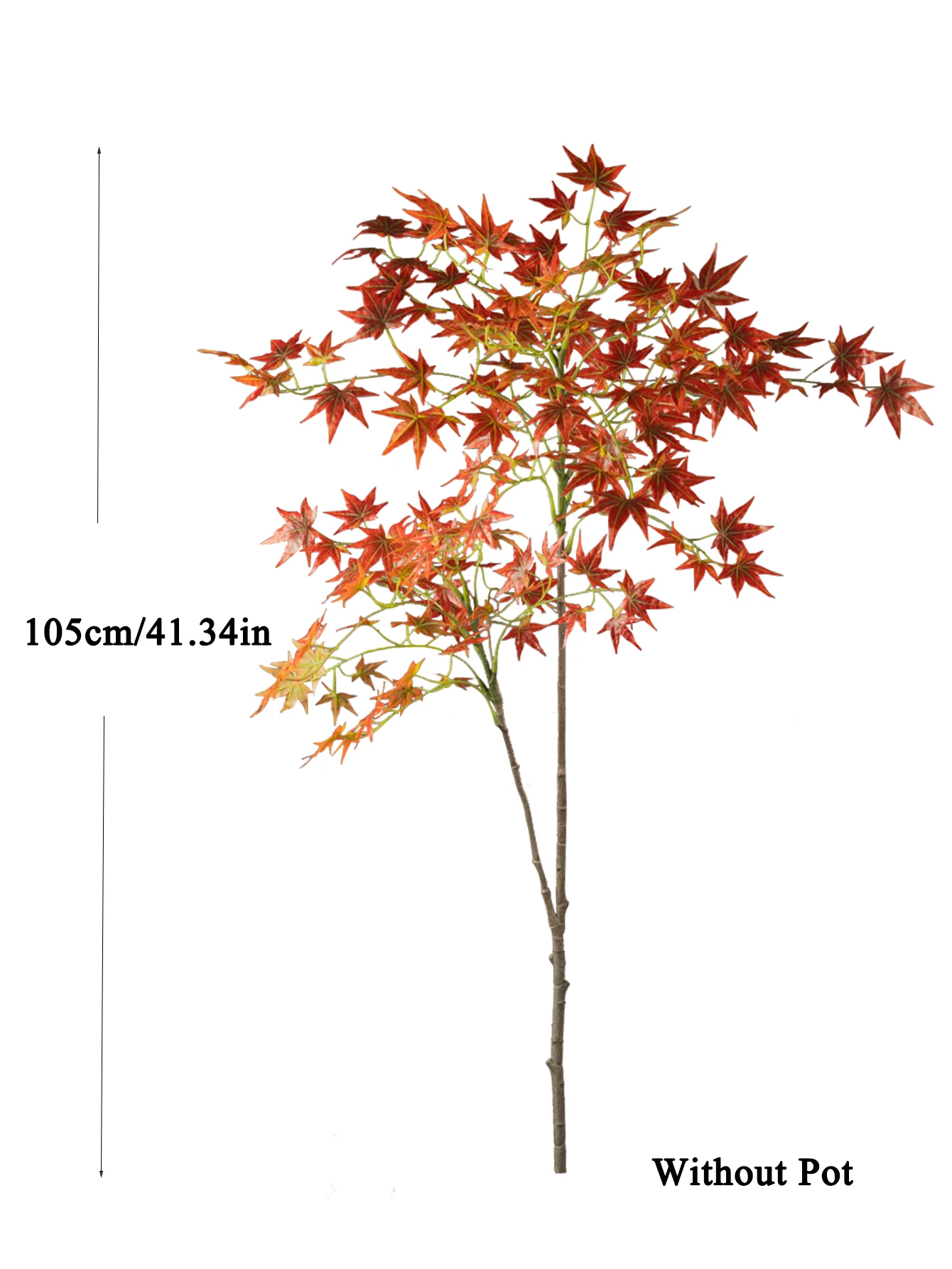 70–140 cm künstlicher Ahornbaum, gefälschte japanische Pflanzen, hoher Ahornzweig, Seidenhuhnklaue, Ahornblätter für Zuhause, Garten, Raumdekoration – Detail 19