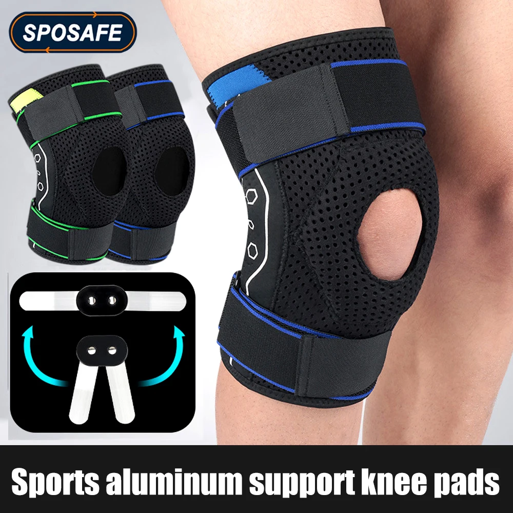 Sports Hinged Knee Support Brace with Side Stabilizer & EVA Pads for Knee Pain Running,Meniscus Tear,Arthritis,Joint Pain Relief