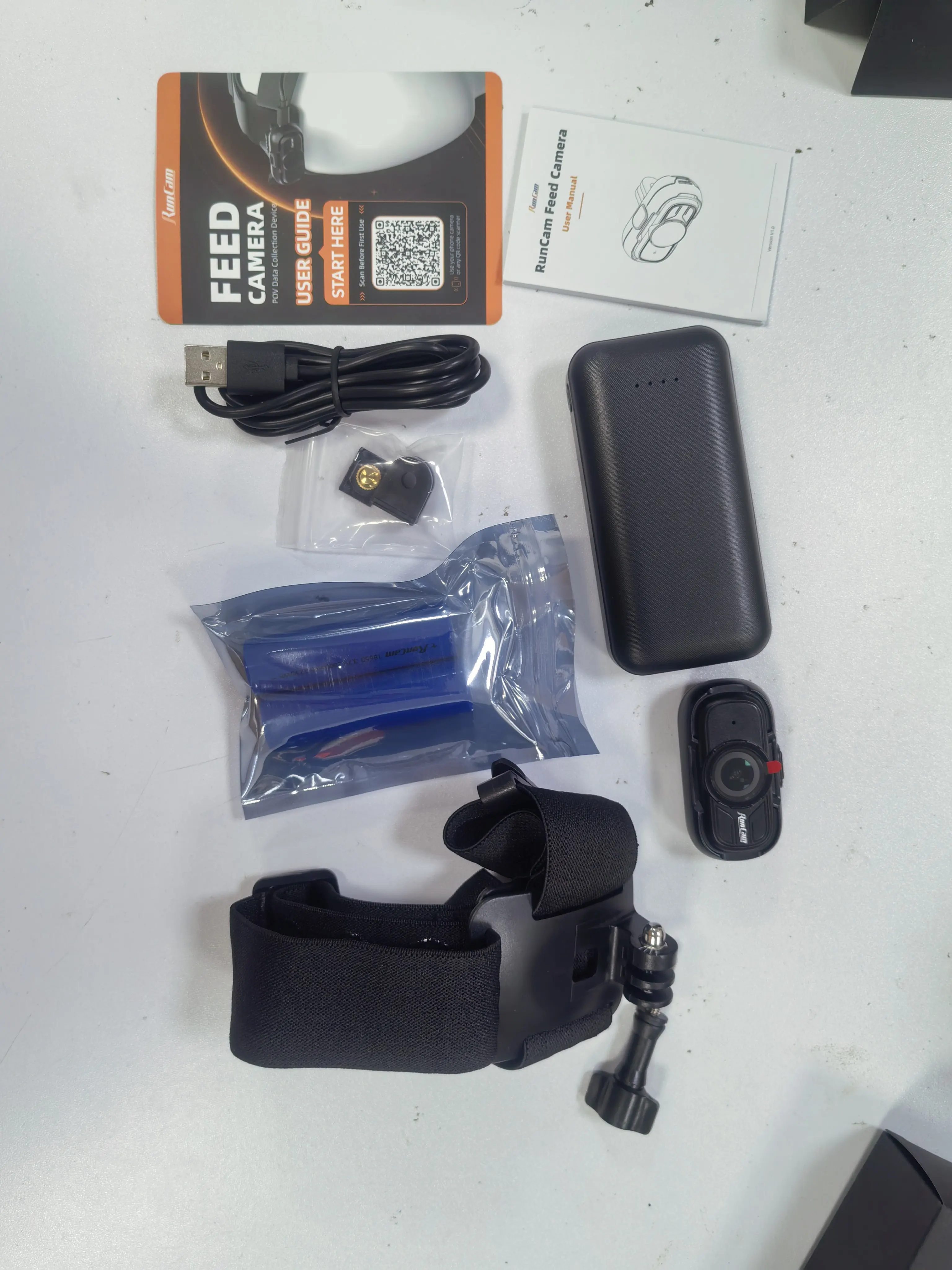 RunCam Feed Camera for first-person RGB video and IMU-assisted motion data capture