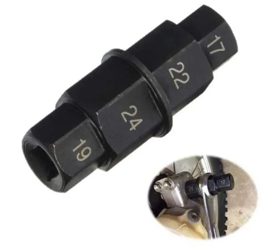 

17, 19, 22, 24 мм, шестигранная ось переднего и заднего колеса мотоцикла, 17 19, 22, 24 мм, шестигранный шпиндель, инструмент для удаления водителя, инструмент для оси мотоцикла