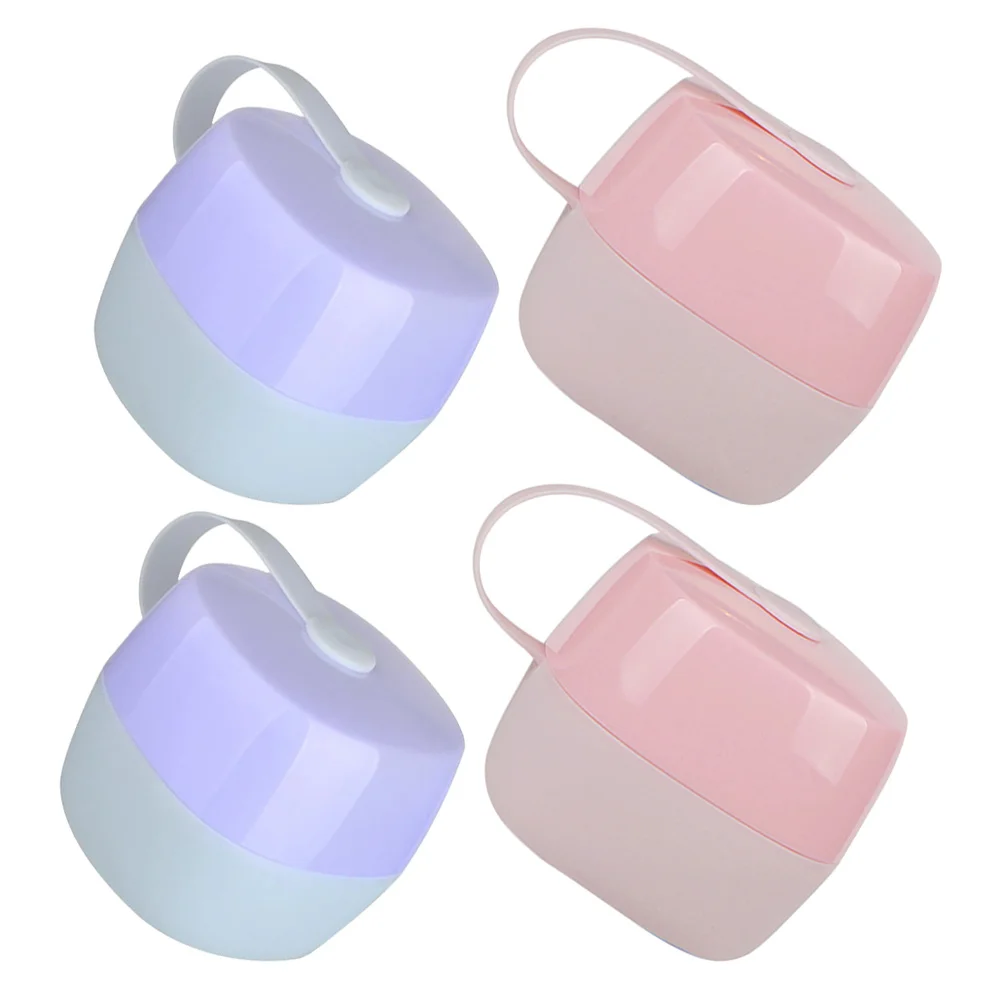 

4Pcs Baby Pacifier Storage Box Cute Pacifier Holder Travel Case Organizer Portable Container for Baby Accessories
