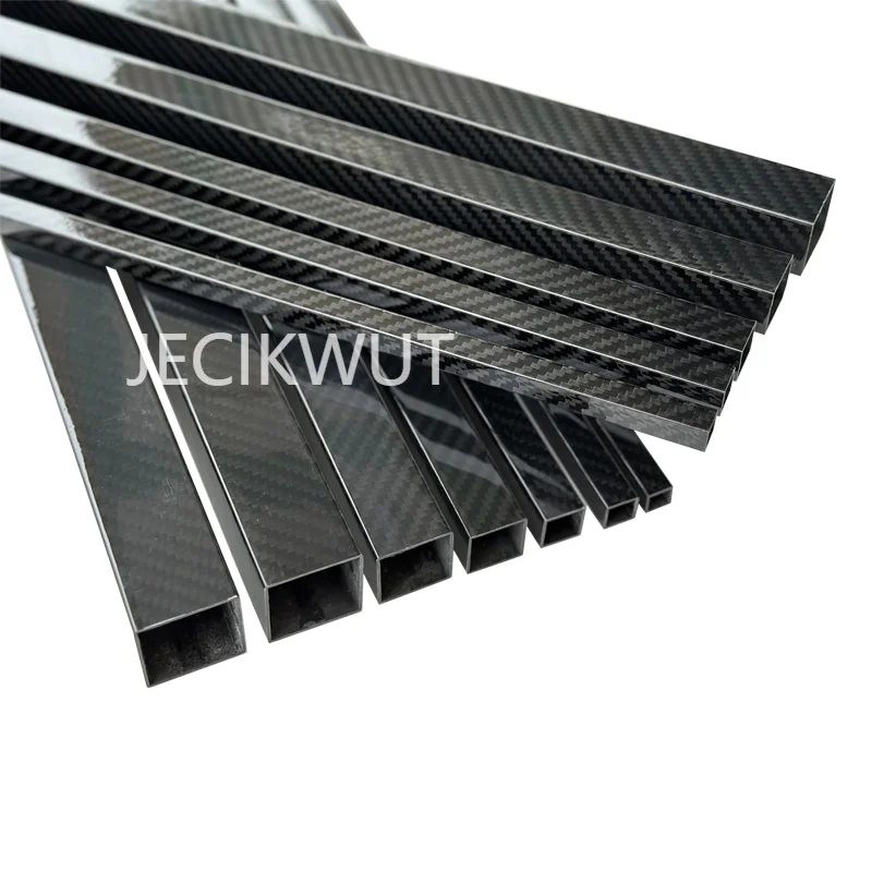 1pcs Length 1000mm OD8mm 10mm 15mm 18mm 20mm 22mm 25mm 28mm 30mm High Quqlity 3K carbon fiber square tube Gloss Matt Surface