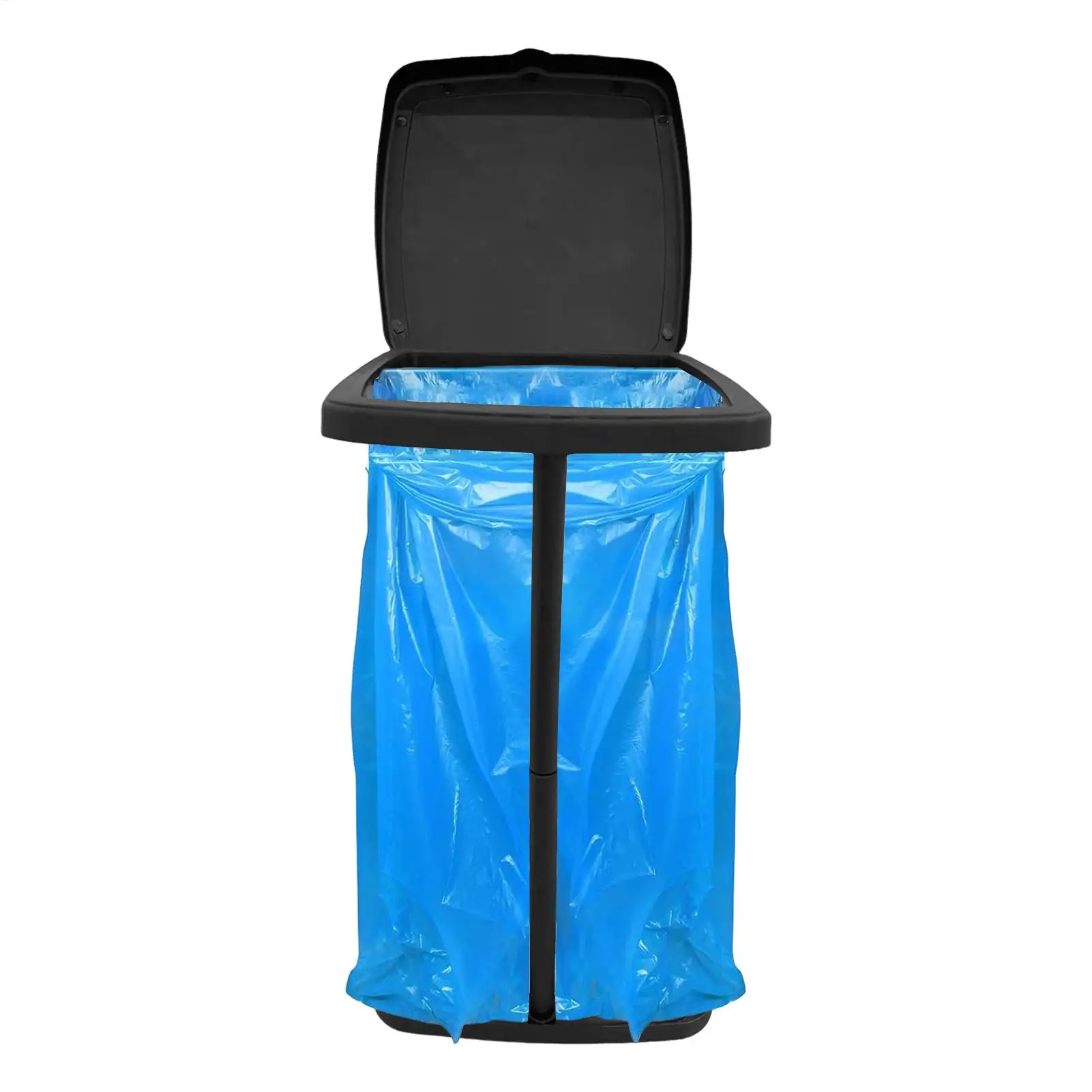 Garbage Bag Holder Rubbish Bag Stand Telescopic Garbage Holders Waste Storage Frame with Lid for Living Room Yard Lawn Camping