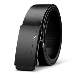 Men's Fashion Belt With Toothless Automatic Buckle Suitable For Business SuitPants Gifts For Man High Quality Casual Belt