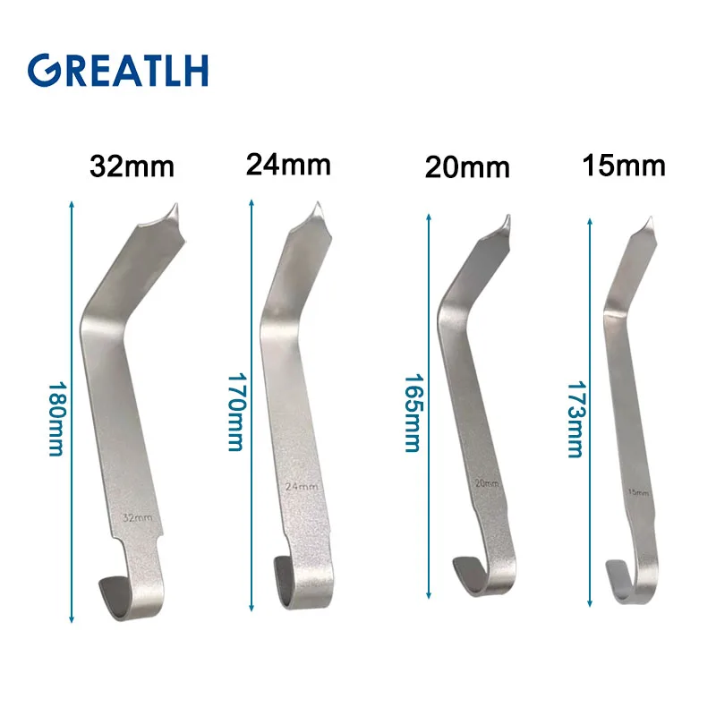 GREATLH Vertebrae Pull Hook Lumbar Spine Thoracic Spine Retractor Orthopedic Surgical Instrument Stainless Steel pet