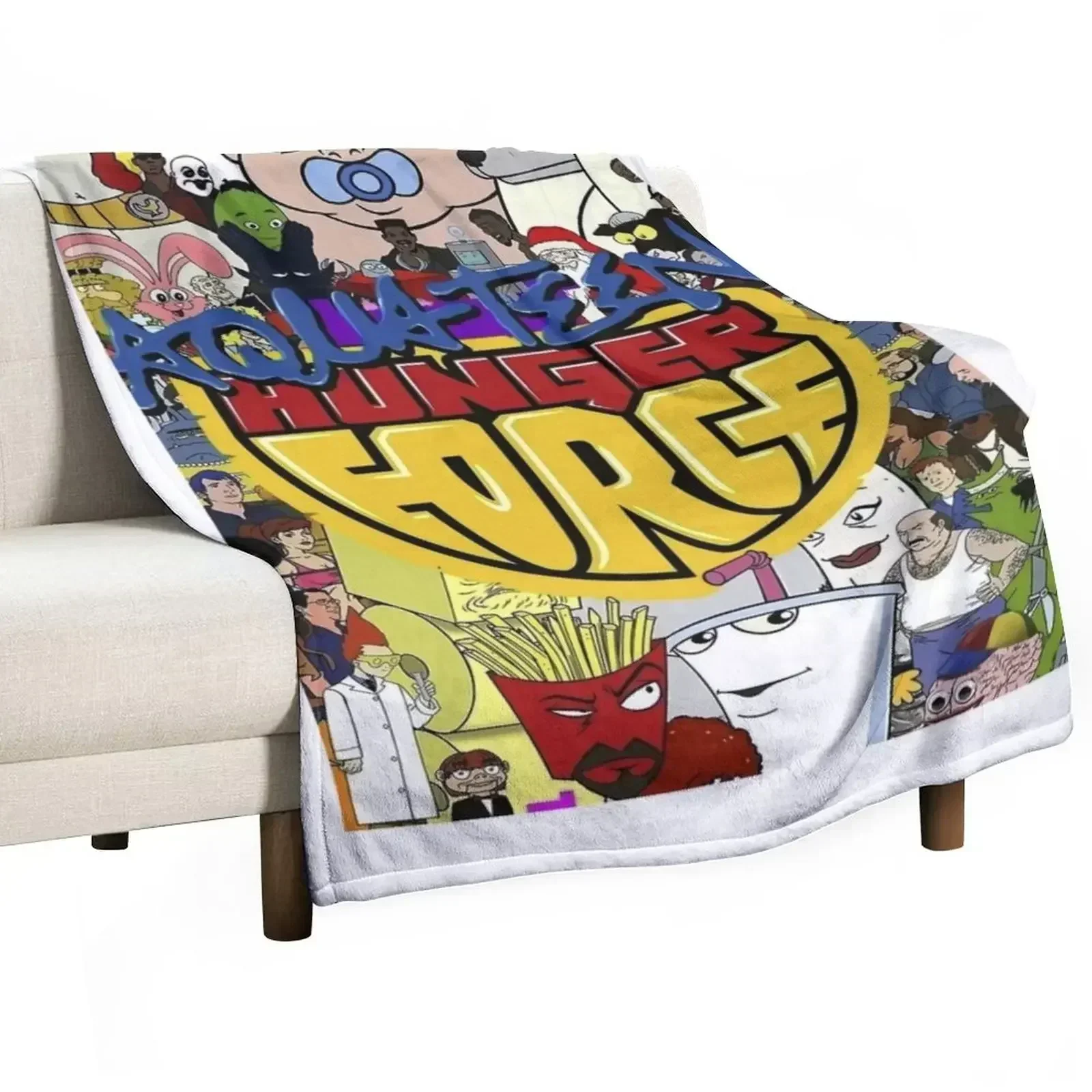 

aqua teen hunger force Throw Blanket Durable Warm Blanket for Daily Home Use