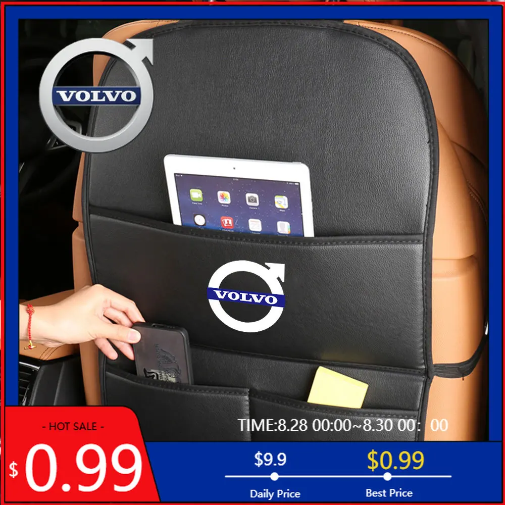 

Подстаканники 2026, кожаный ящик для хранения на спинку автомобильного сиденья, сумка-органайзер, карман для хранения для Volvo RDESIGN XC60 XC90 S60 S80