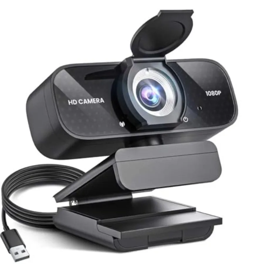 1080P HD Webcam with Noise Canceling Microphone