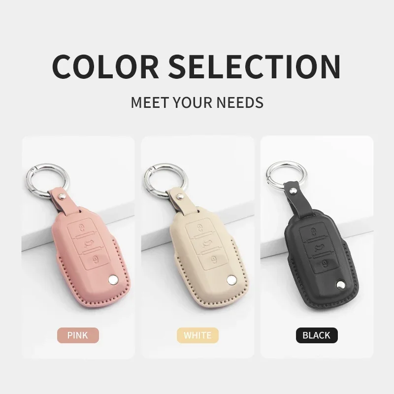 

PU Car Keychain Protector Case Cover For VW Volkswagen Polo Golf Passat Beetle Tiguan Skoda Octavia Kodiaq Seat Leon Altea