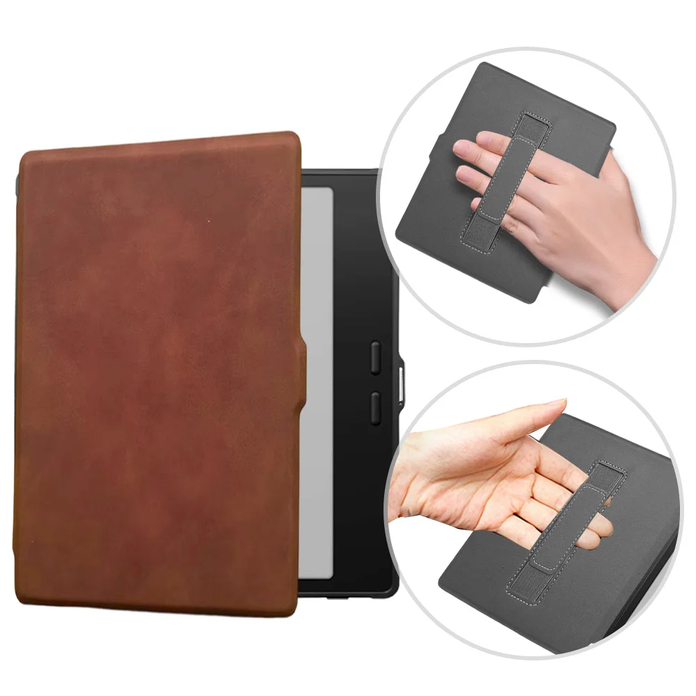 Handle Case for Onyx BOOX Go Color 7-inch Leaf2 Leaf3 Page Galileo Raphael Smart Cover Soft TPU Back Shell Protective Pocket