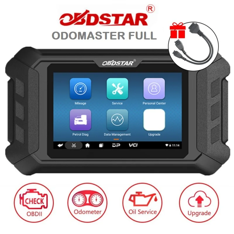 

OBDSTAR ODOMASTER Cluster Calibration/OBDII and Special Functions Cover More Vehicles Models With FCA Adapter