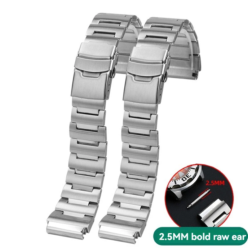 20mm Stainless steel bracelet for SEIKO No. 5 precision steel watchband Red Toothed Water Ghost Monster SRPH75K1 SKX781 strap