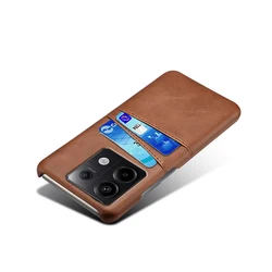 Credit Card Case For Redmi Note 13 Pro 5G Capa PU Leather Cover For Redmi Note13 Pro 5G 2312DRA 50C 50G 50I 2312CRAD3C Case Capa
