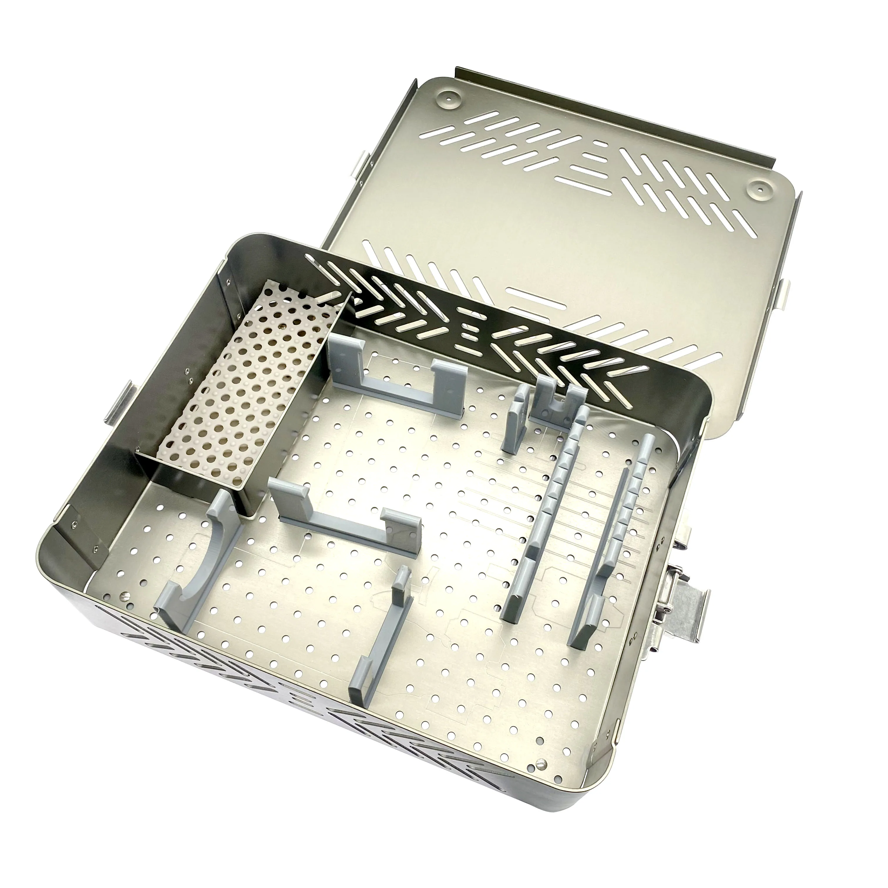 

Sterilization Case Aluminum Box Orthopedics Instruments Sterilizing box For Electric Power Bone Drill Tool