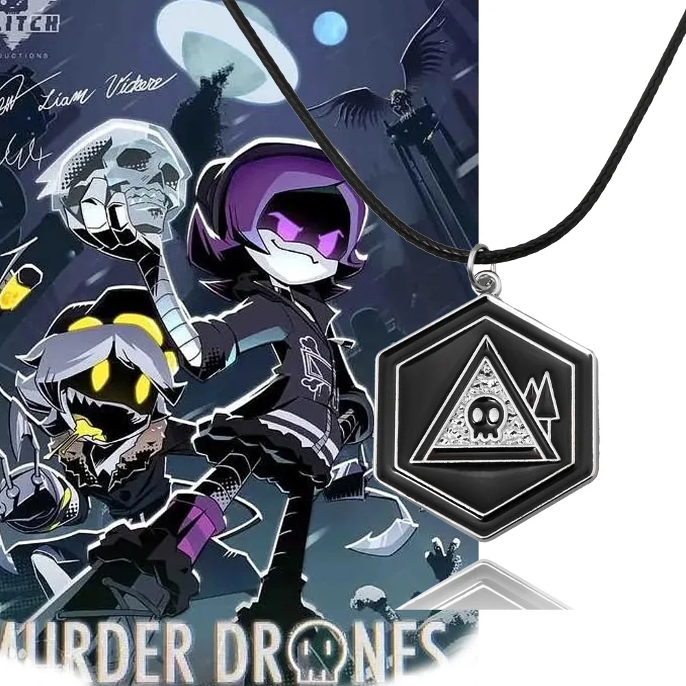 Anime Murder Drones Season 1 Logo Skull Necklace Uzi Doorman
