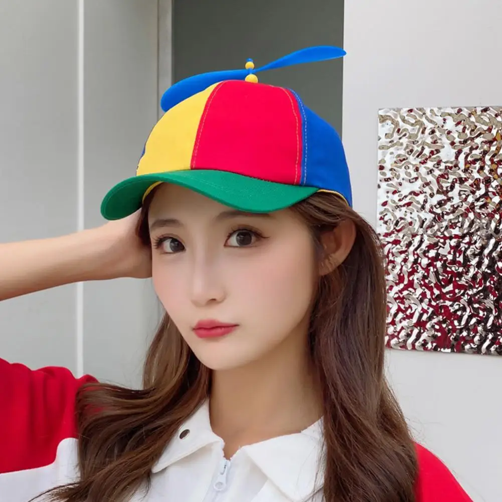 Rainbow Bamboo Dragonfly Baseball Cap Funny Helicopter Propeller Adventure Dad Hat Snapback Hat For Adult Kids Boys Girls