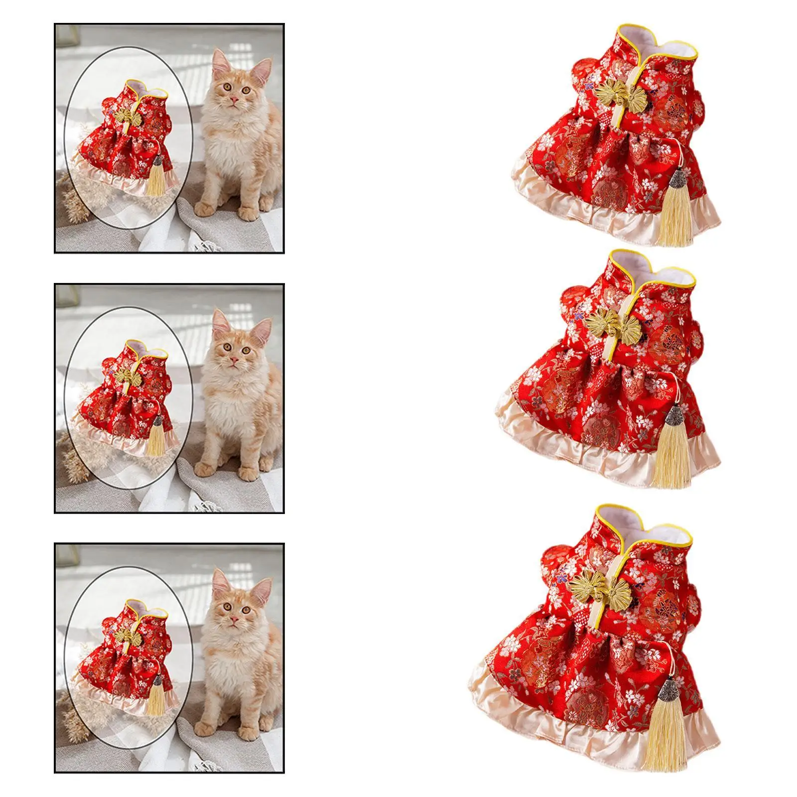 Vestido de gato quente para animais de estimação casaco de inverno roupas para animais de estimação colete festa temática de férias