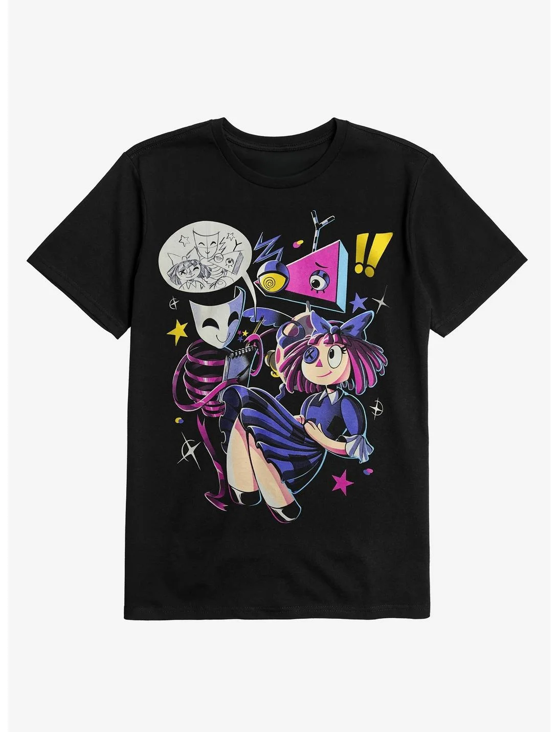 2026 The Amazing Digital Circus Cartoon Graphic Print T-shirt Men Women O-neck Cotton Streetwear Hip Hop Fashion Oversized Top