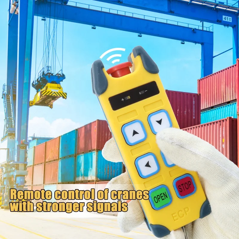 4 Buttons 12v 24v Long Distance Crane Industrial Wireless Remote Control For Material Handling
