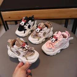 Disney Mickey Mouse Stitch Sneakers Spring Fall Children's Casual Shoes Infant girl and boy Baby Sports Shoes Mesh Board Shoes