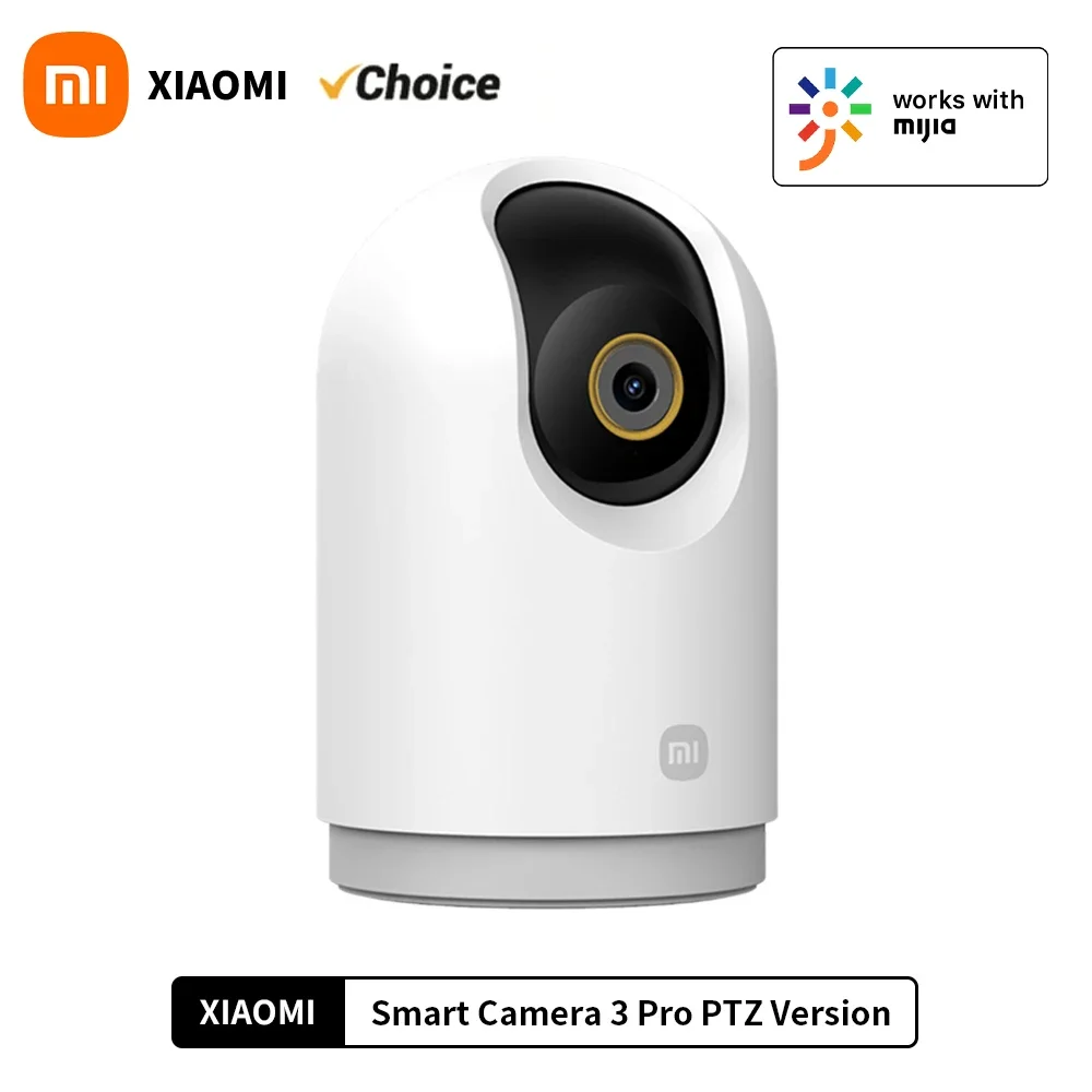 Xiaomi Smart Camera 3 Pro PTZ Version Full Color HDR 2.4/5GHz Mesh Gateway AI/Human/Baby Cry Detection 360° Security CHN version