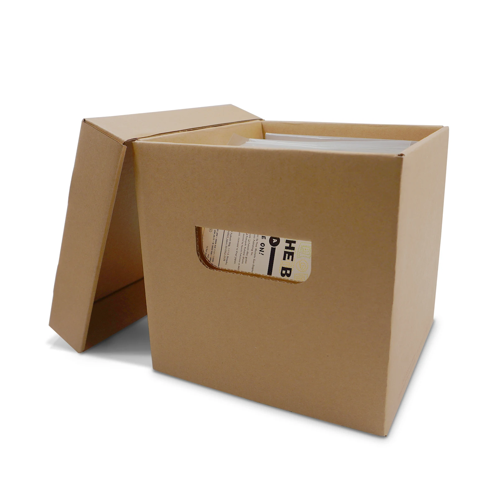 Hot 7 Inch Vinyl Record Storage Boxes Large Capacity EP Folding Carton Record Dust-Proof Case EP Practical Organized Containers