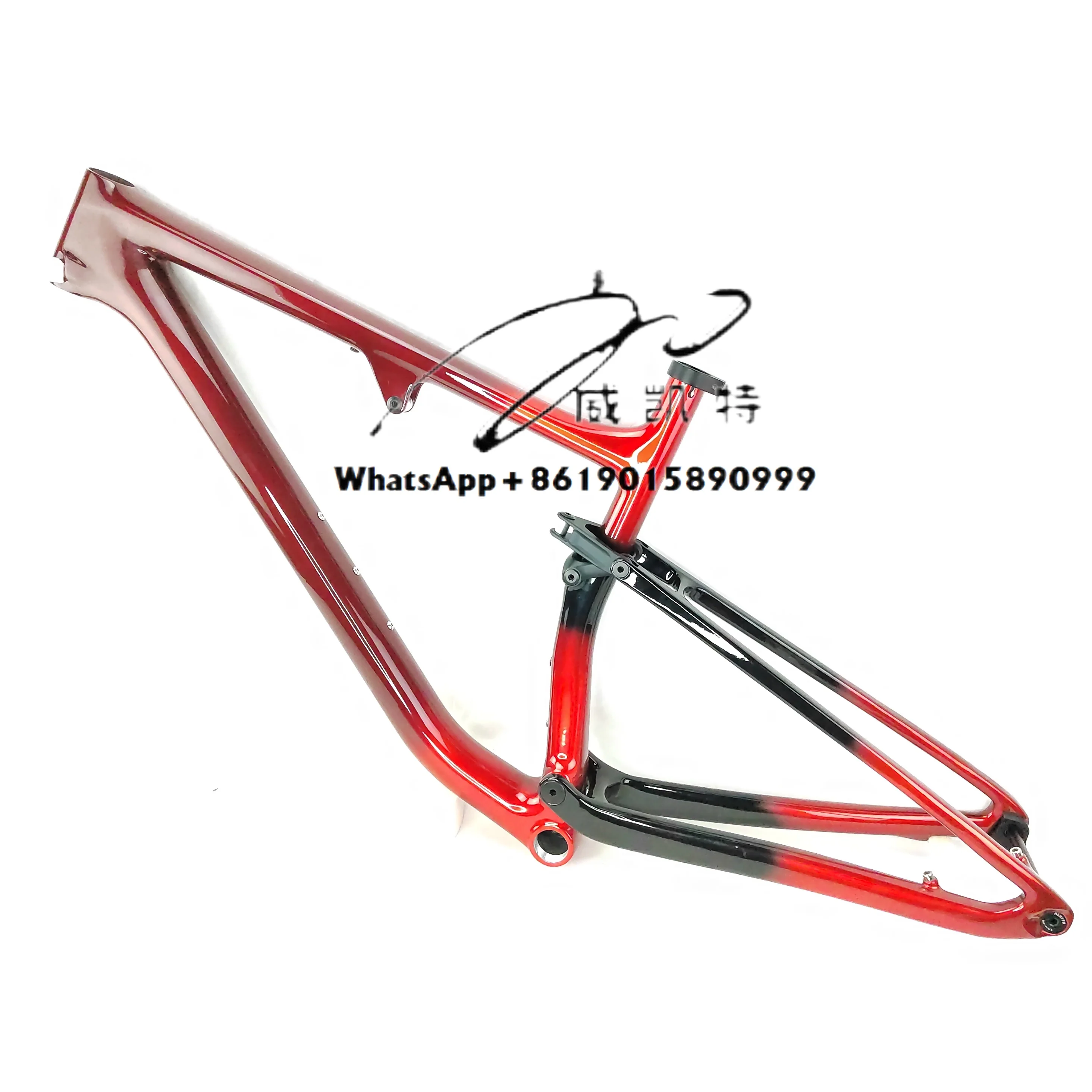 

29er Full Carbon Fiber Suspension Mountain Bike Frame MTB BOOST Thru Axle 148x12mm With Rear Shock 190x45