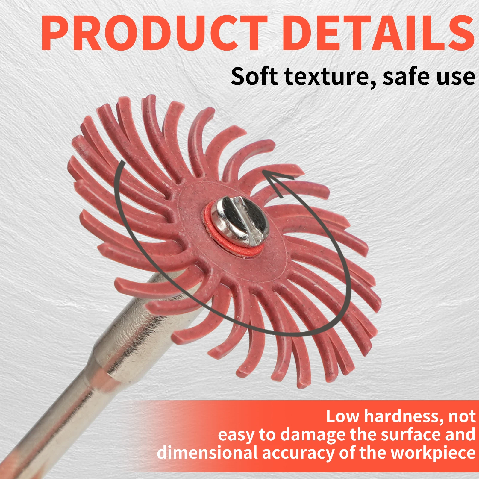 21 個 1 インチラジアル毛ディスクキット研磨ブラシ 3 2.35 ミリメートルシャンクディテール研磨ホイールロータリーツールアクセサリー用