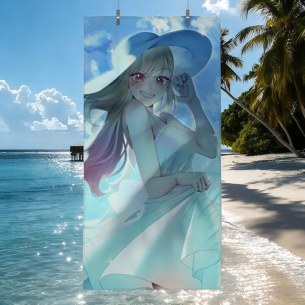 Anime M-Marin Kitagawa Towel Soft Pool Gift For Travel Gym Shower Camping Quick Dry Sports Beach Towels