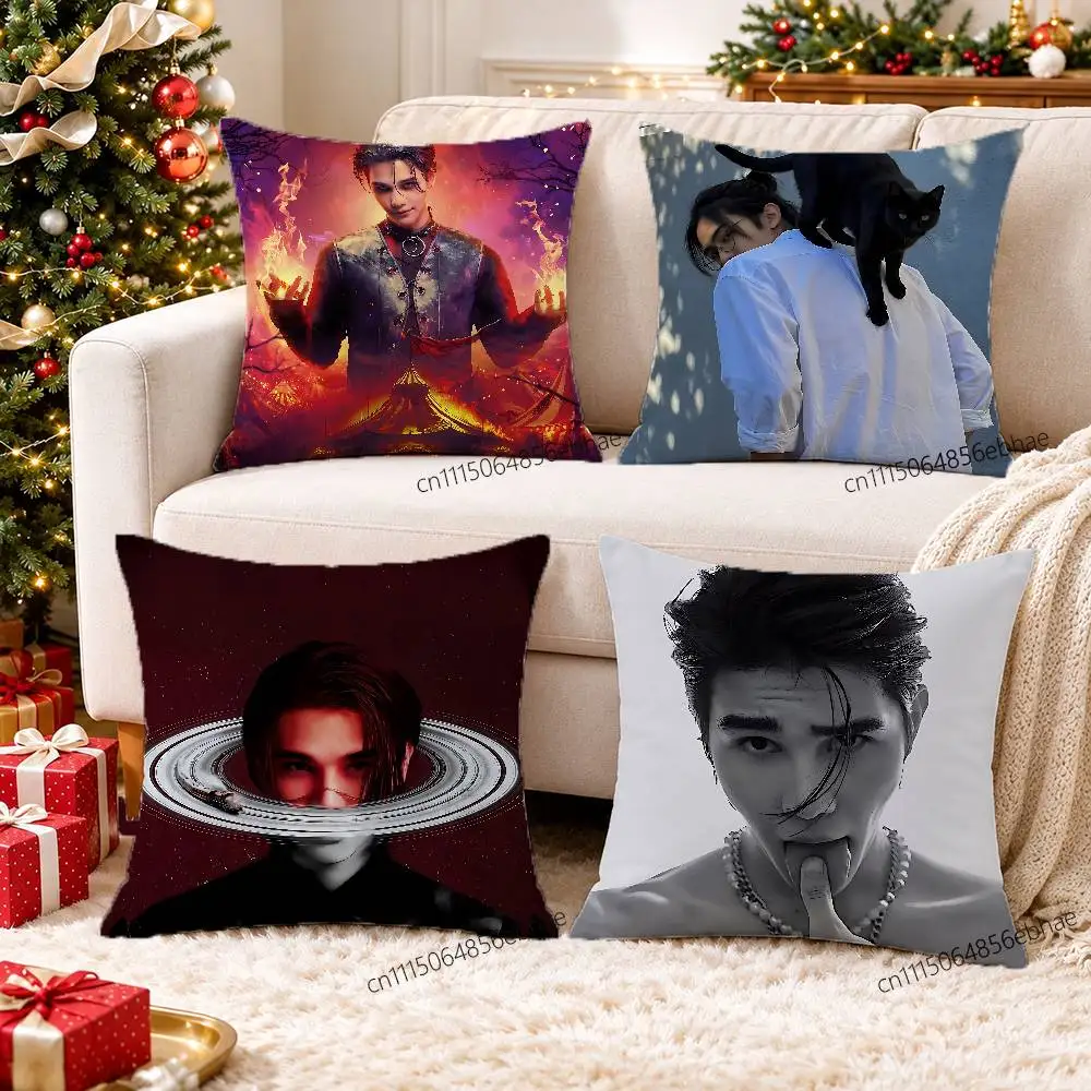 FOR Jeff Satur Golden Night 45x45cm Square Cushion Cover Cartoon Print Decorative Throw Pillow Case for Couch Bed Car Home Decor