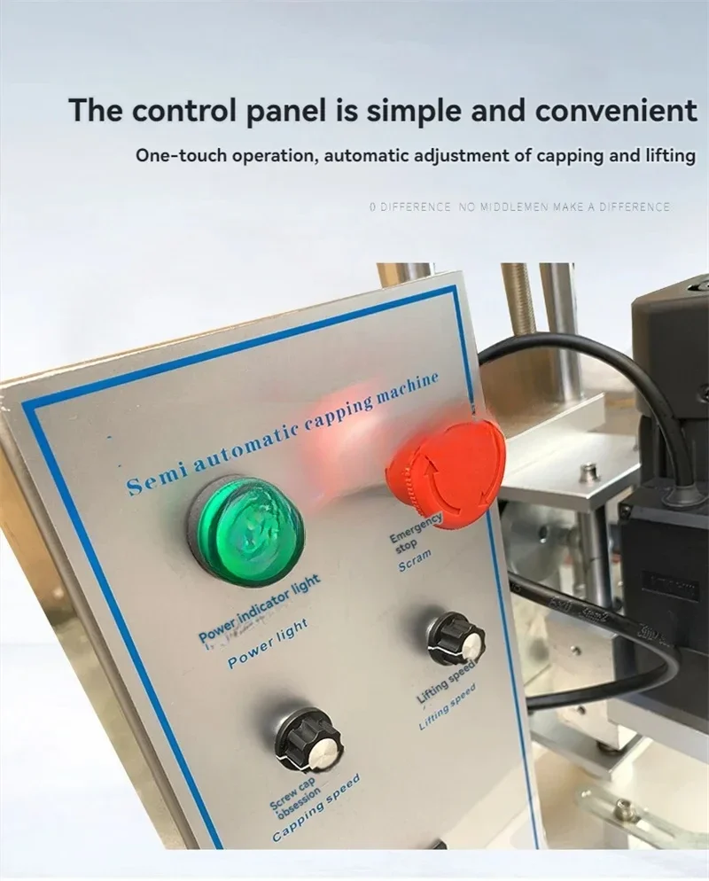 Semi Automatic Electric Bottle Capping Machine Screw Capper Bottle Cap Sealer 10-50mm 220V