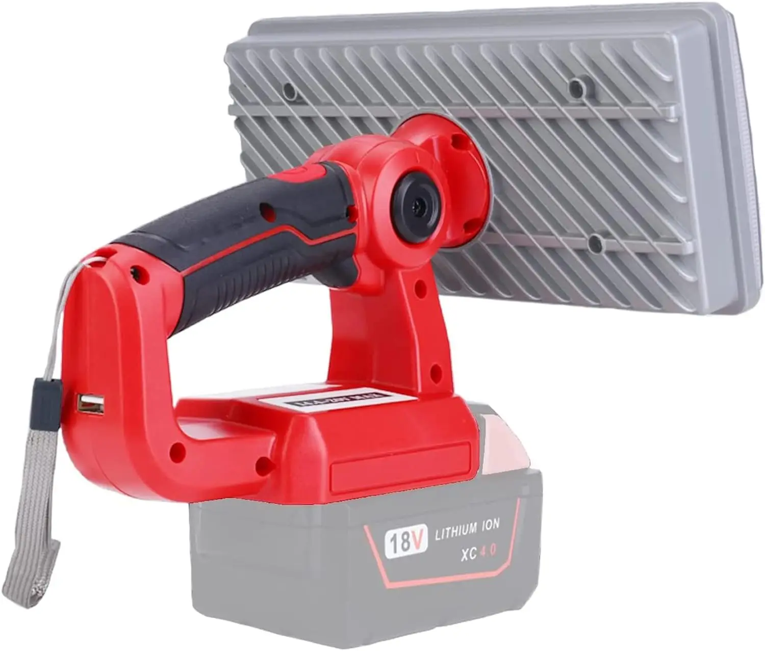 Imagem -05 - Led Trabalhando Luz com Porta Usb Lâmpada Horizontal Luz de Inundação Max para Milwaukee M18 18v Li-ion Bateria 40w 4200lm