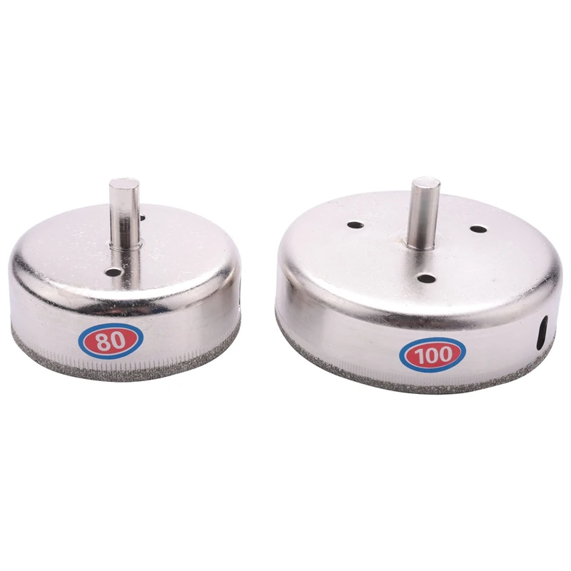 ABPP-4Pcs 60/80/100/120 Mm sierra perforadora de diamante juego de azulejos broca para corte de azulejos de vidrio broca de mármol de porcelana