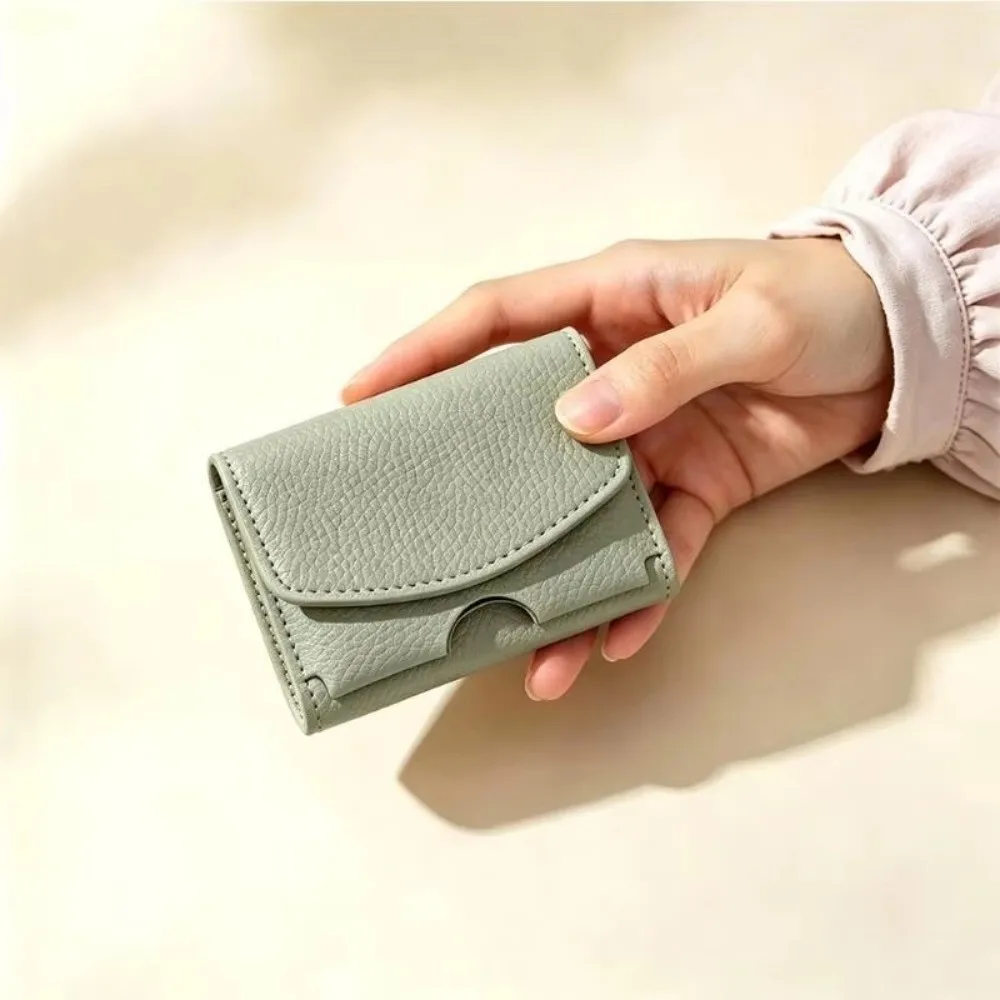 PU Leather Short Women Wallet Coin Pocket Ins Style Mini Bifold Purse Compact Design Ladies Clutch Wallet Gift for Women