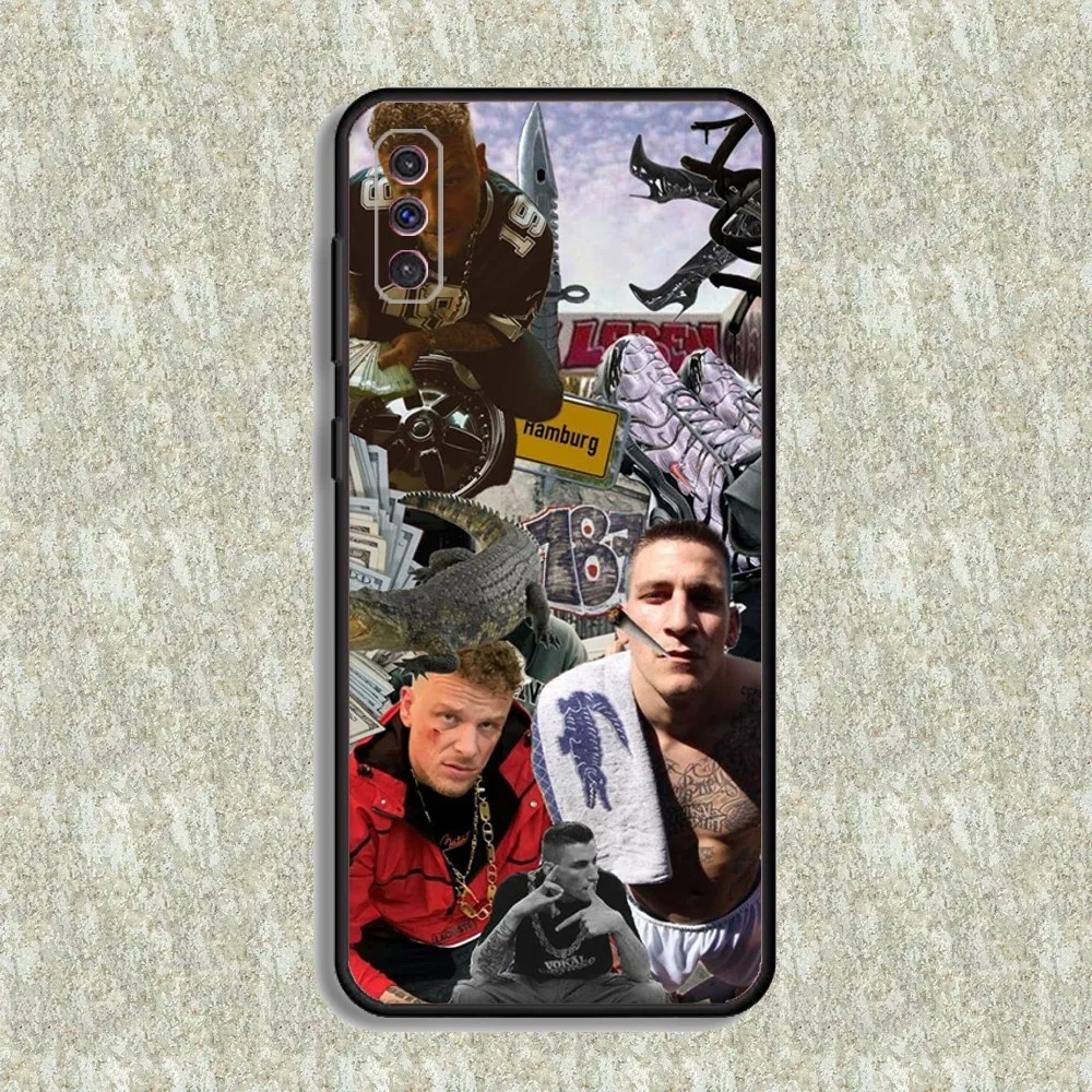 GZUZ 187 Strassenbande Rapper Phone Case For Samsung S23,23,22,30,21,10,9,Note20 Ultra,Lite,Ultra,5G,Plus,FE,Black Soft Case