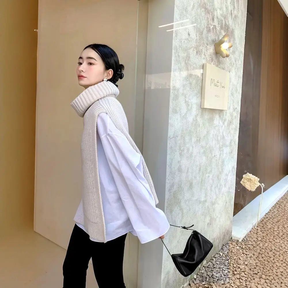Leather Cylinder Underarm Bag Fashion Retro Women Handbag Minimalist Daily Shoulder Purse Commuter Tote