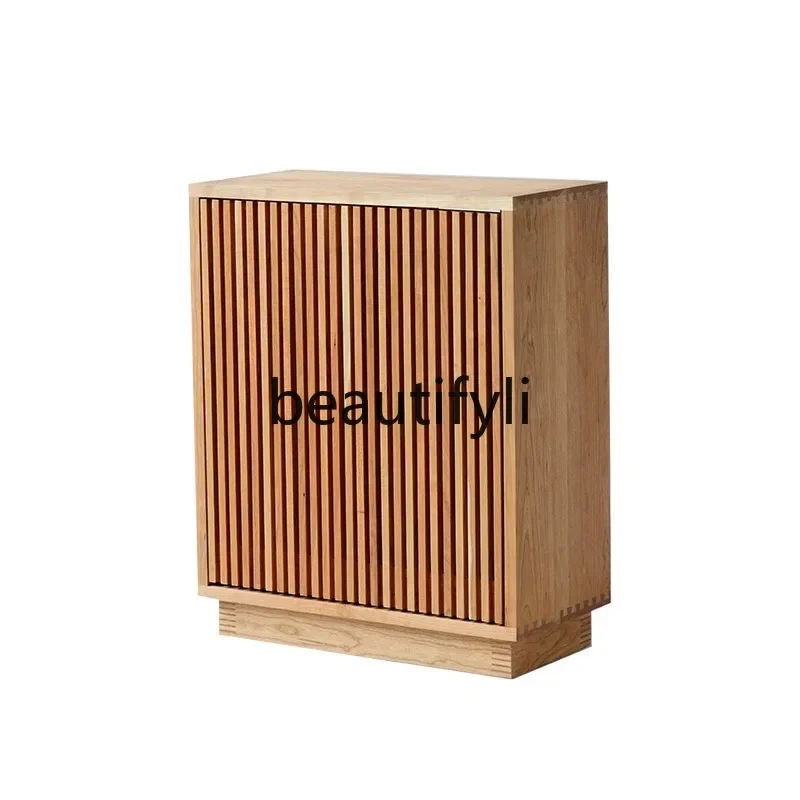 Solid wood storage fish tank bottom cabinet base multi-functional locker