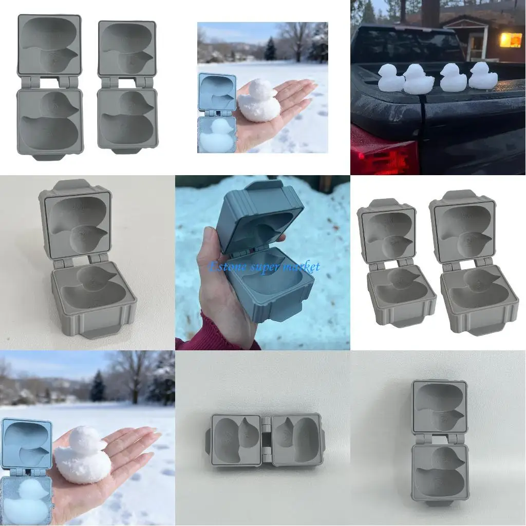 

090B 2PCS Snow Duck Building Tool Duck Mold Maker for Winter Snow Sculpting Sand Play