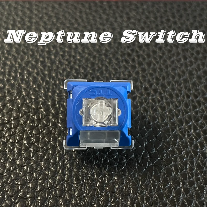 Switches MX Lineares TTC Neptune de 5 Pinos, Hot-Swappable, 41g, POM, RGB Suave, Guia de Luz Dupla, para Teclados Mecânicos Personalizados